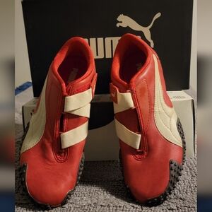 Puma Mostro Red and Gravel Sneakers